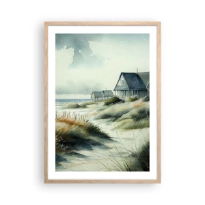 Plakát v rámu světlý dub - Daleko od shonu - 50x70 cm