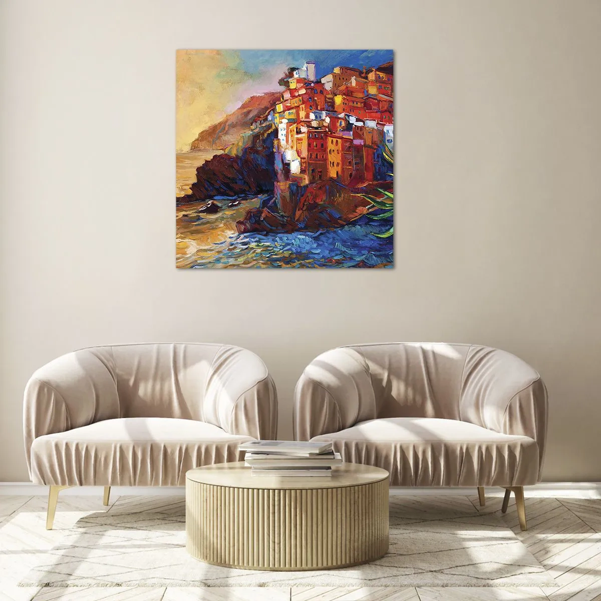 Obraz na skle - Italský nádech - 60x60 cm