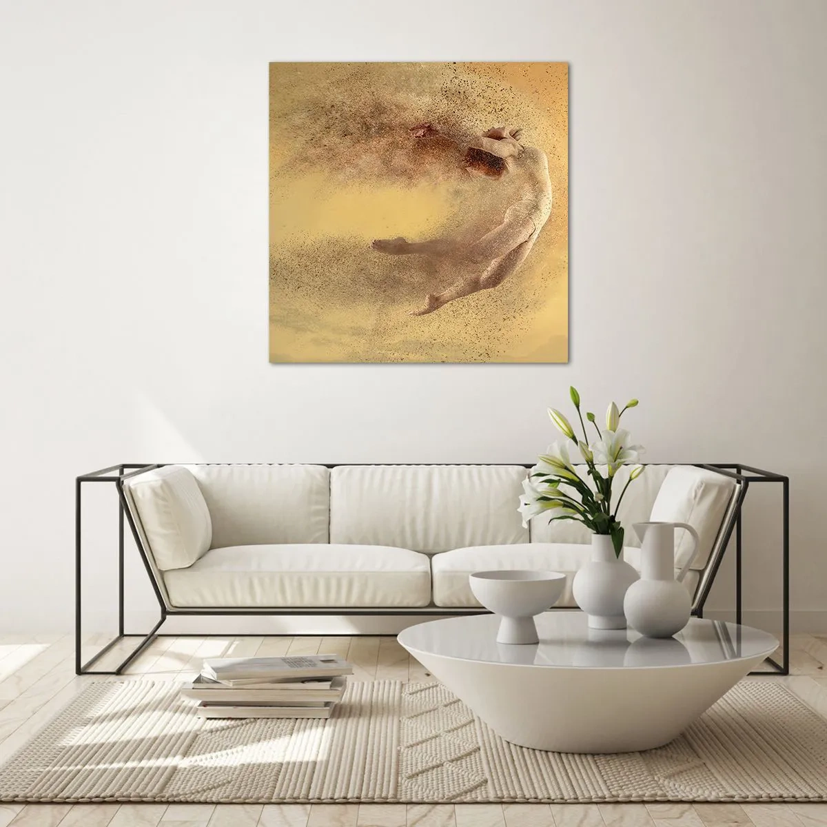 Obraz na skle - V tanečním vytržení - 70x70 cm