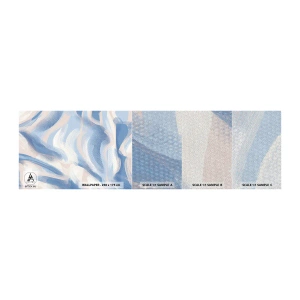 Vzor Fototapety Premium Sand - Modré kolísání - Pastel, Minimalismus, Kus - 100x30 cm