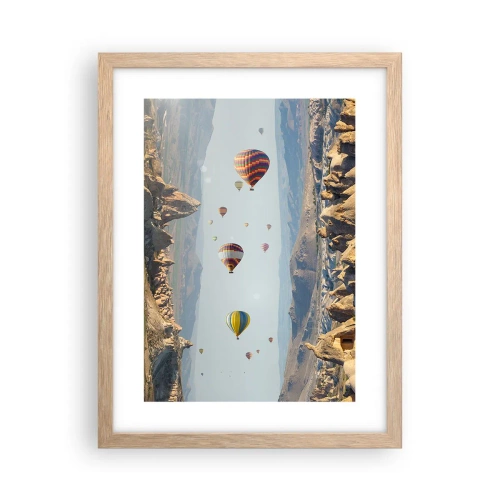 Plakát v rámu světlý dub - Zde je možné vše - 30x40 cm