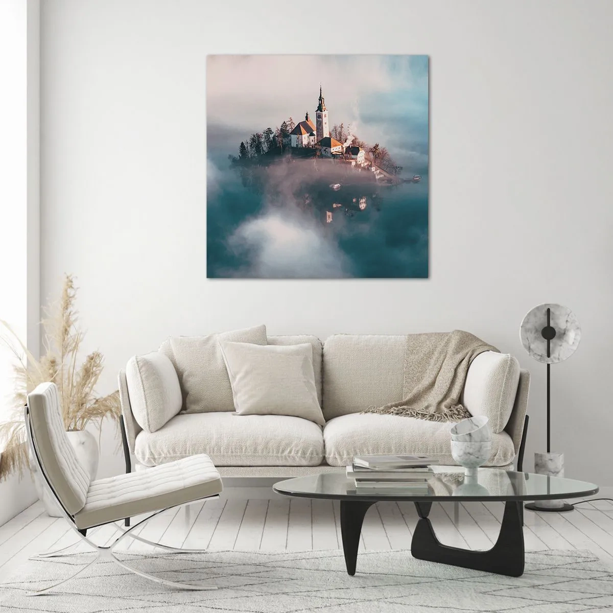 Obraz na skle - Ostrov snů - 70x70 cm