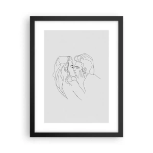 Plakát v černém rámu - Jedním tahem - 30x40 cm