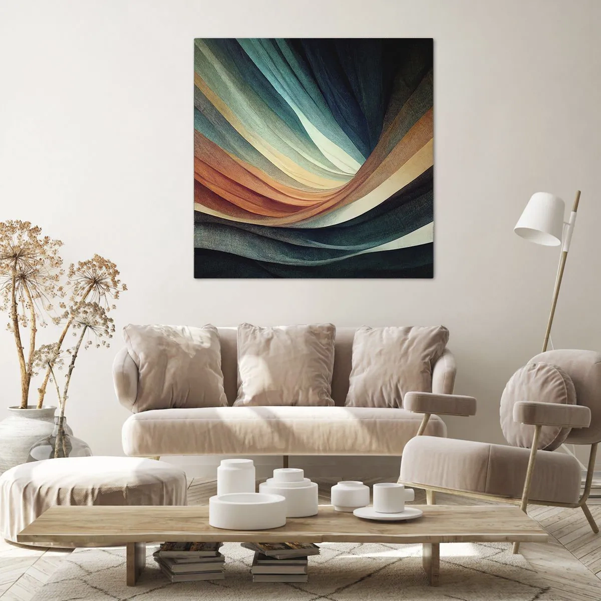 Obraz na plátně - Utkané z barev - 50x50 cm