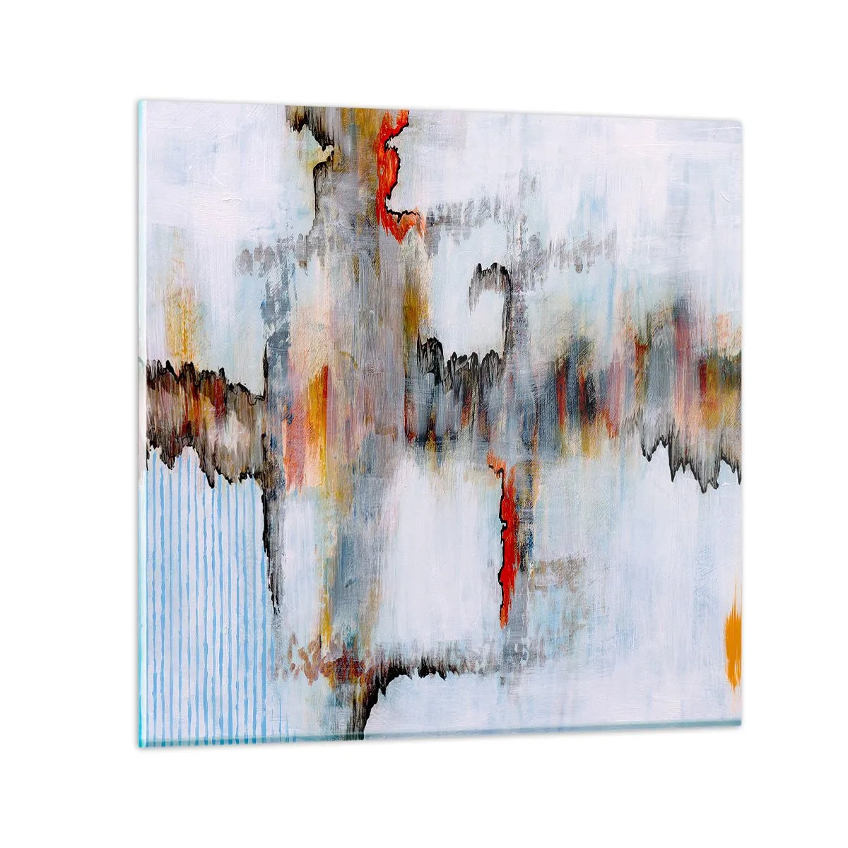 Obraz na skle - Klackem po vodě - 60x60 cm
