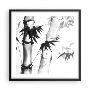 Plakát v černém rámu - Blízký záběr na orient - 50x50 cm