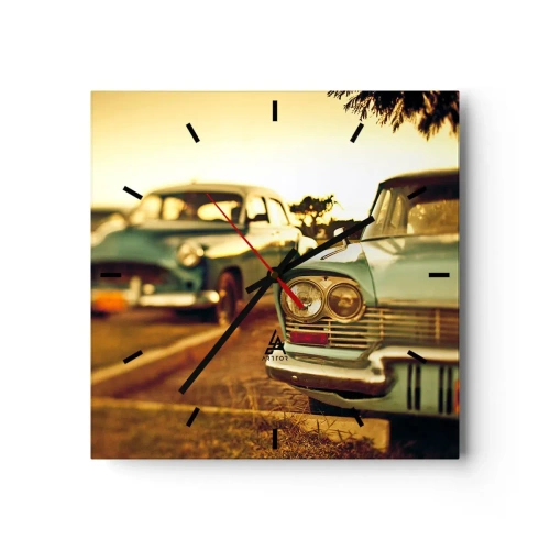 Nástěnné hodiny - Počkáme, uvidíme - 30x30 cm