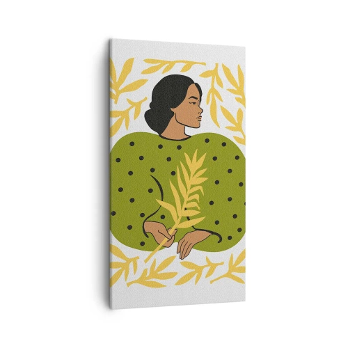 Obraz na plátně - Havajská dívka - 45x80 cm