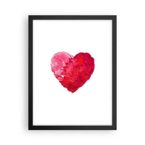 Plakát v černém rámu - All you need is love - 30x40 cm