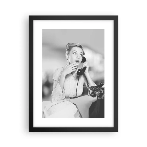 Plakát v černém rámu - Halo, tady jsou 50. léta. - 30x40 cm