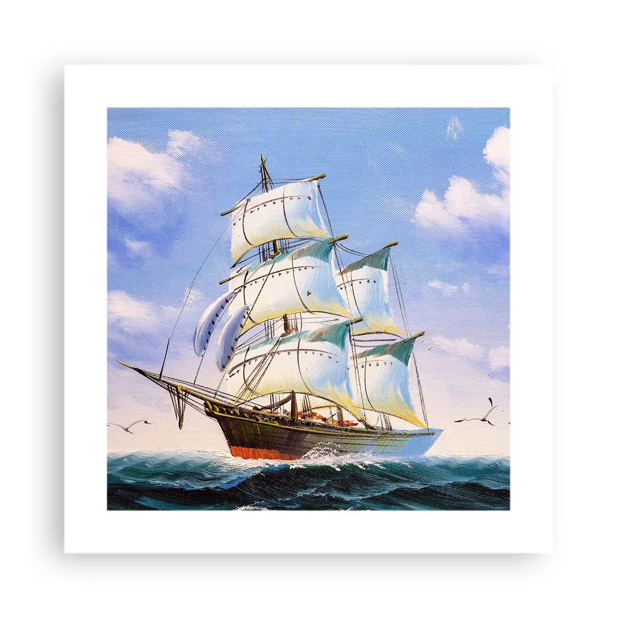 Plakát - Hrdě s větrem - 40x40 cm