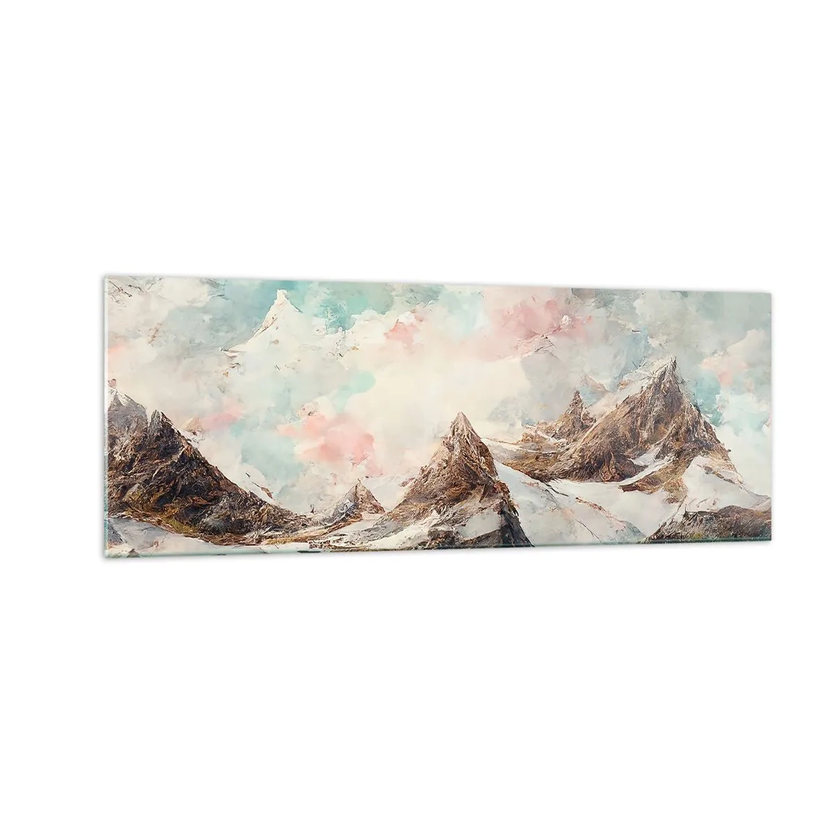 Obraz na skle - Skalní čepele - 140x50 cm