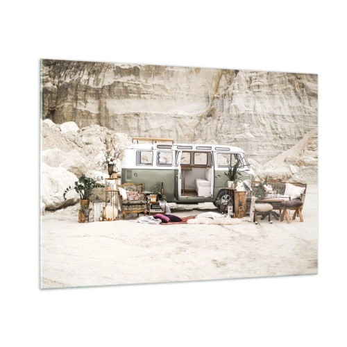 Obraz na skle - Cesta právě začíná - 100x70 cm