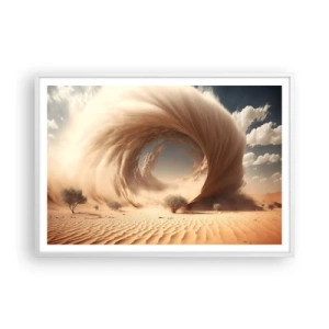 Plakát v bílém rámu - Otevřený portál - 100x70 cm
