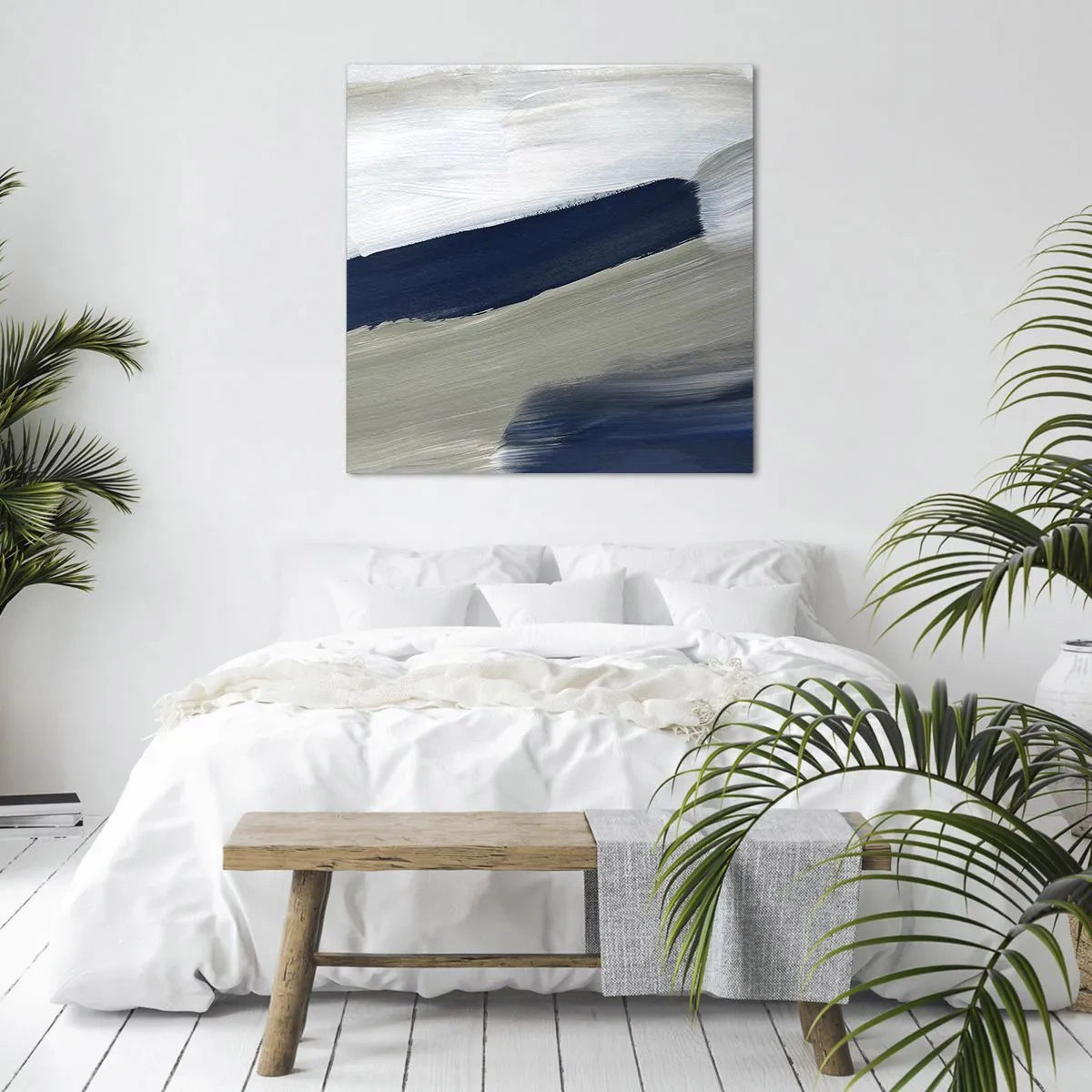 Obraz na plátně - Setkání s bílou - 40x40 cm