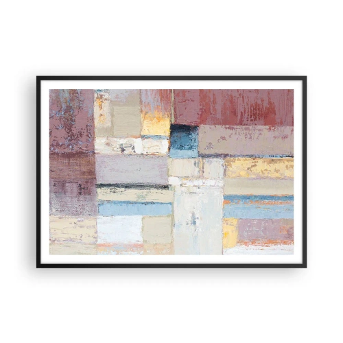 Plakát v černém rámu - Klid geometrie - 100x70 cm