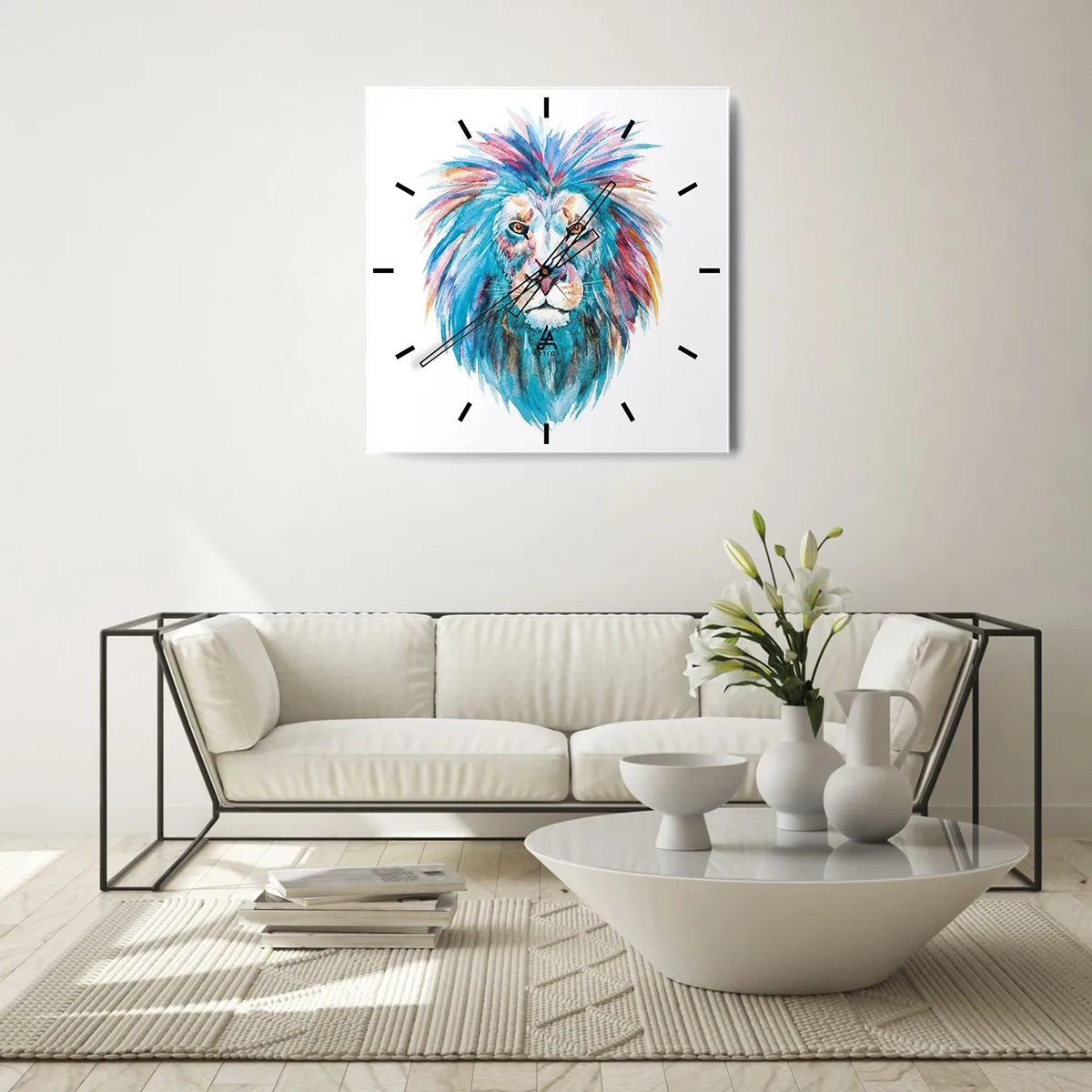 Nástěnné hodiny - Elektrizující aura - 40x40 cm