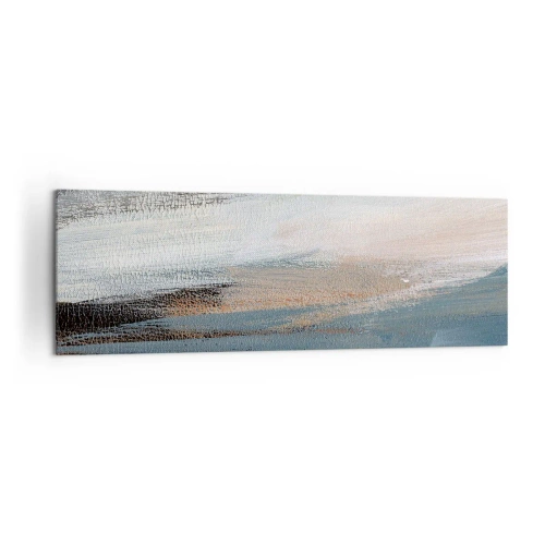 Obraz na plátně - Abstrakce: severní krajina - 160x50 cm