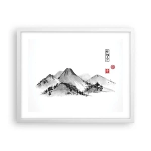 Plakát v bílém rámu - Za hranicí vzdálenosti - 50x40 cm