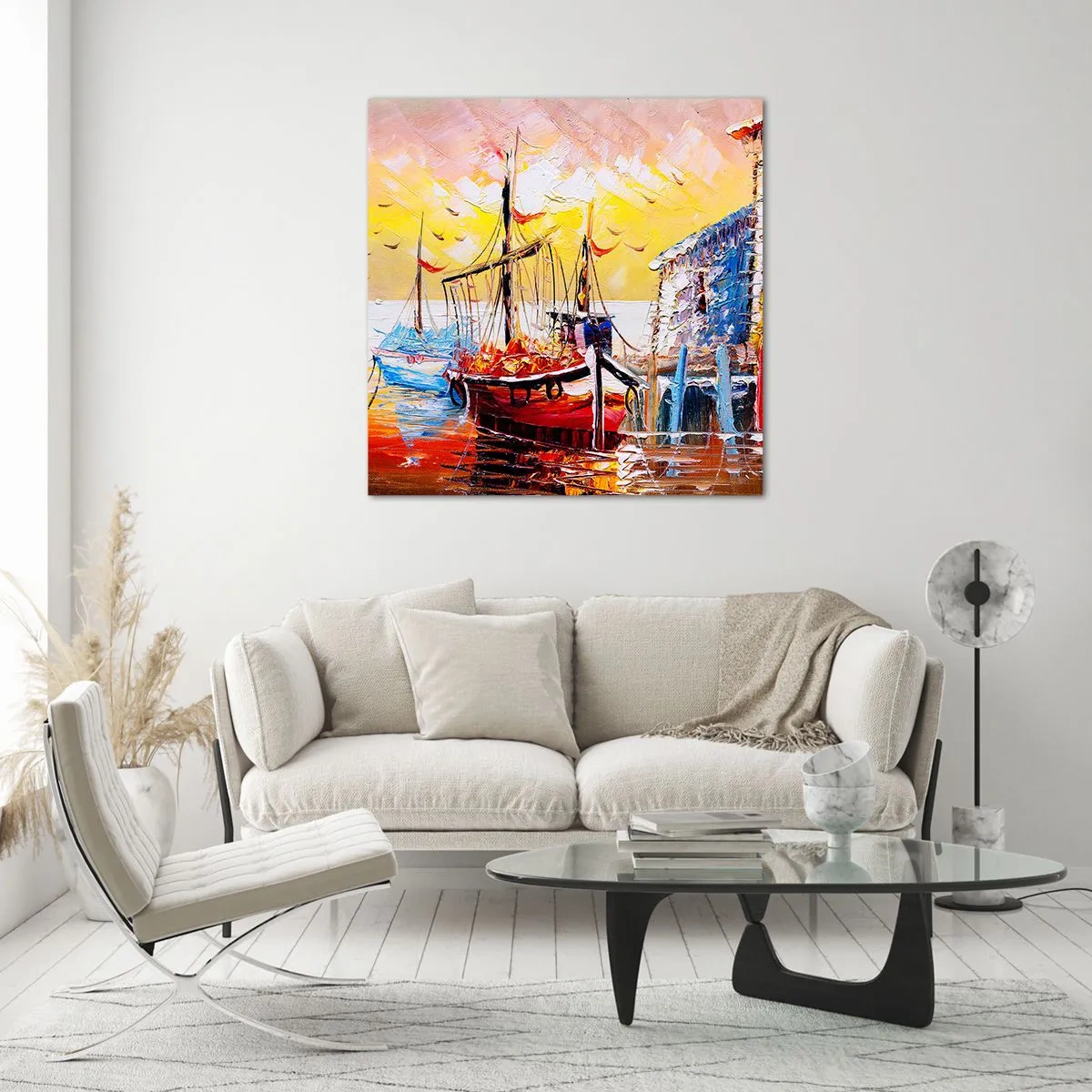 Obraz na skle - Šťastný návrat - 40x40 cm