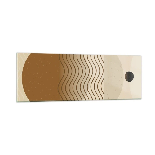 Obraz na skle - O původu geometrických obrazců - 90x30 cm