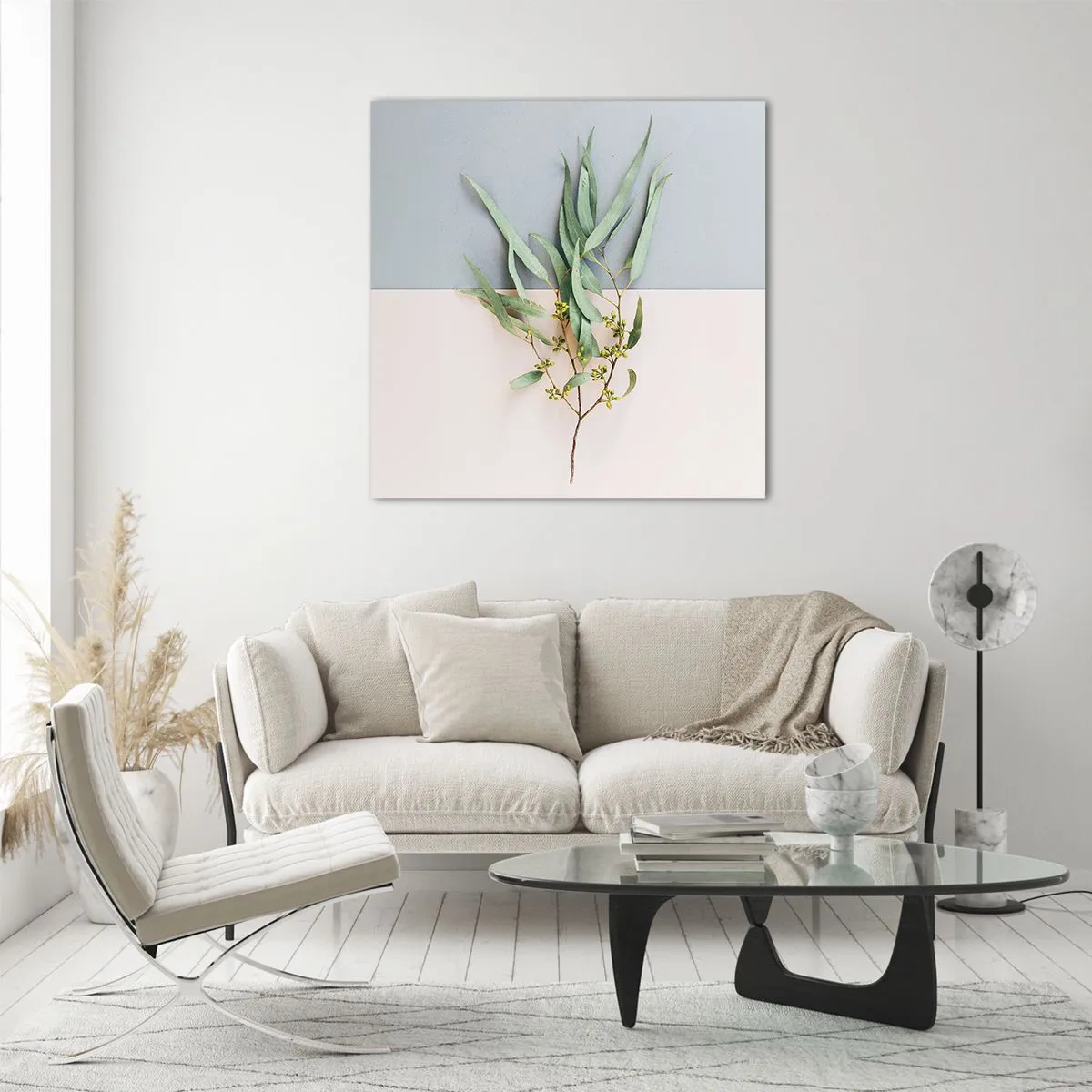 Obraz na skle - Pastelová jemnost - 70x70 cm