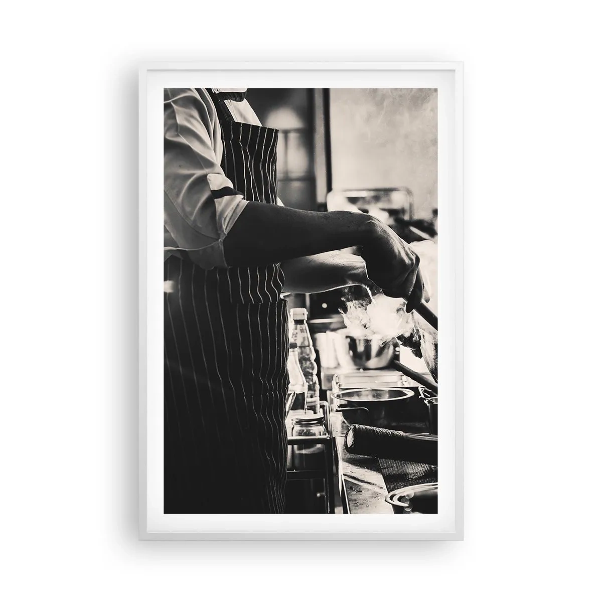 Plakát v bílém rámu - Alchymie chutí - 61x91 cm