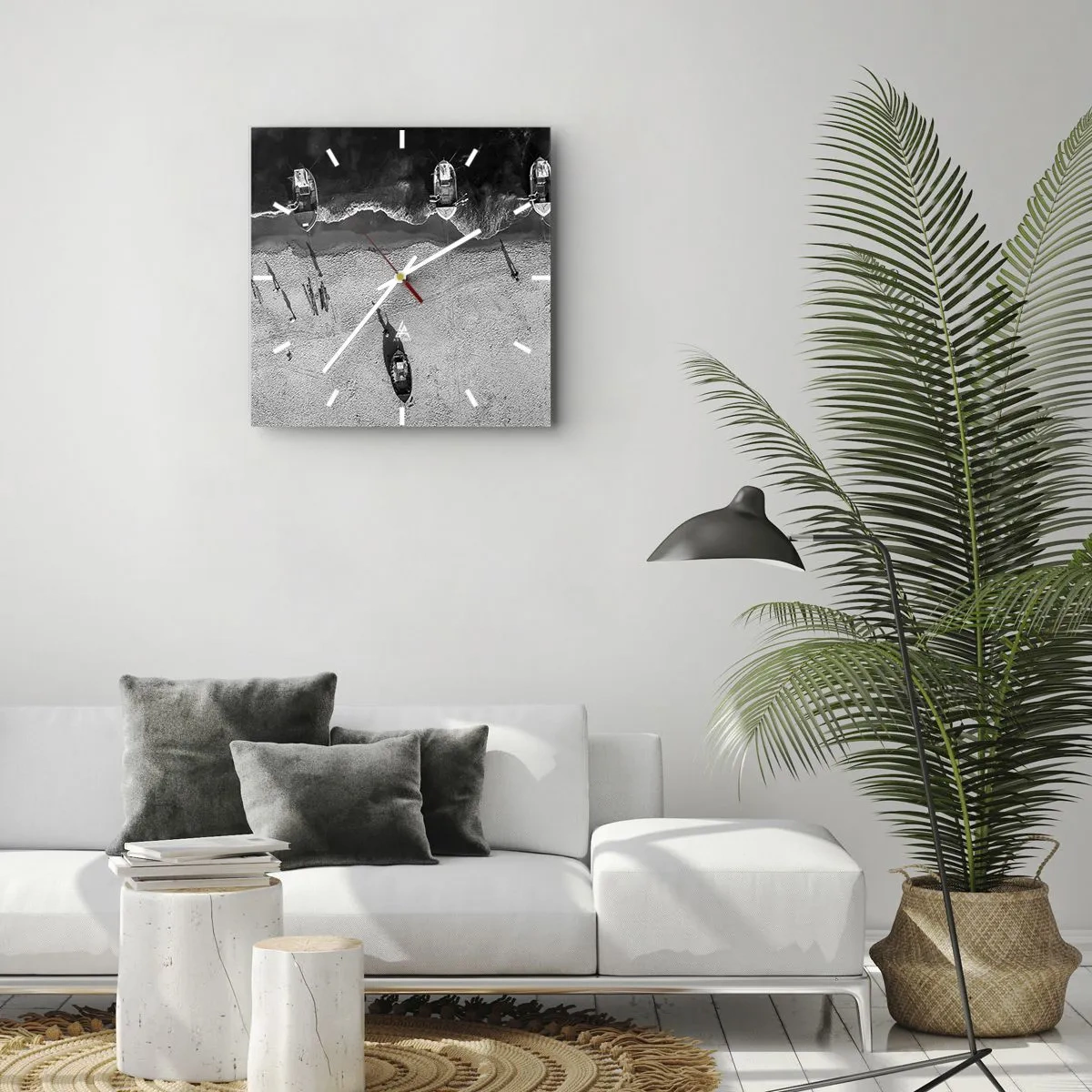 Nástěnné hodiny - Ještě na břehu… - 30x30 cm