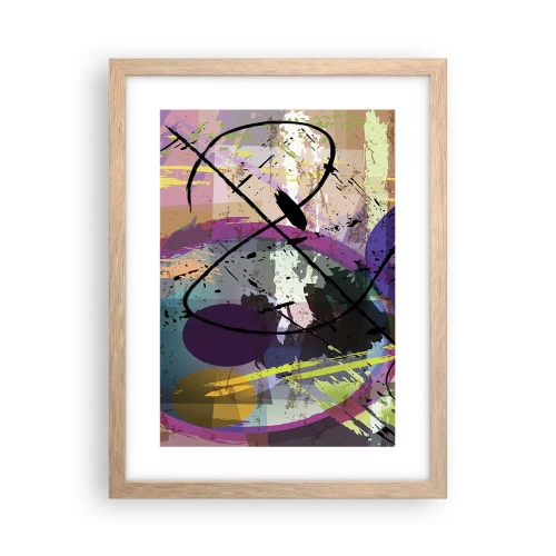 Plakát v rámu světlý dub - Lze přímo nebo kolem - 30x40 cm