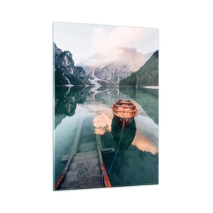 Obraz na skle - Klidný spánek hor - 50x70 cm