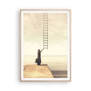 Plakát v rámu světlý dub - Magická cesta - 70x100 cm