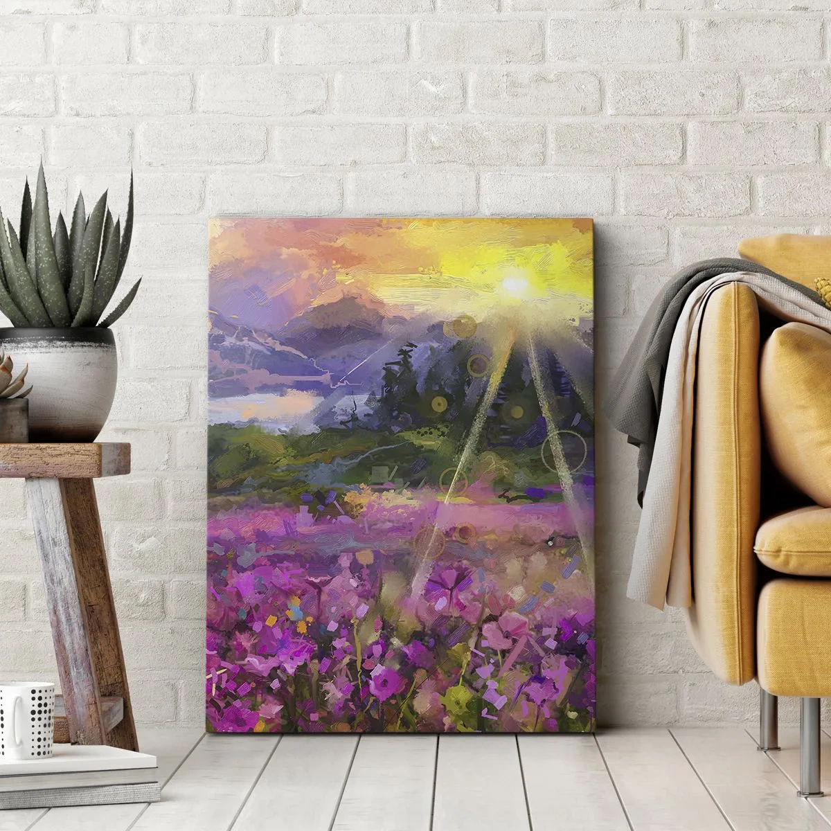 Obraz na plátně - V údolí v péči slunce - 50x70 cm