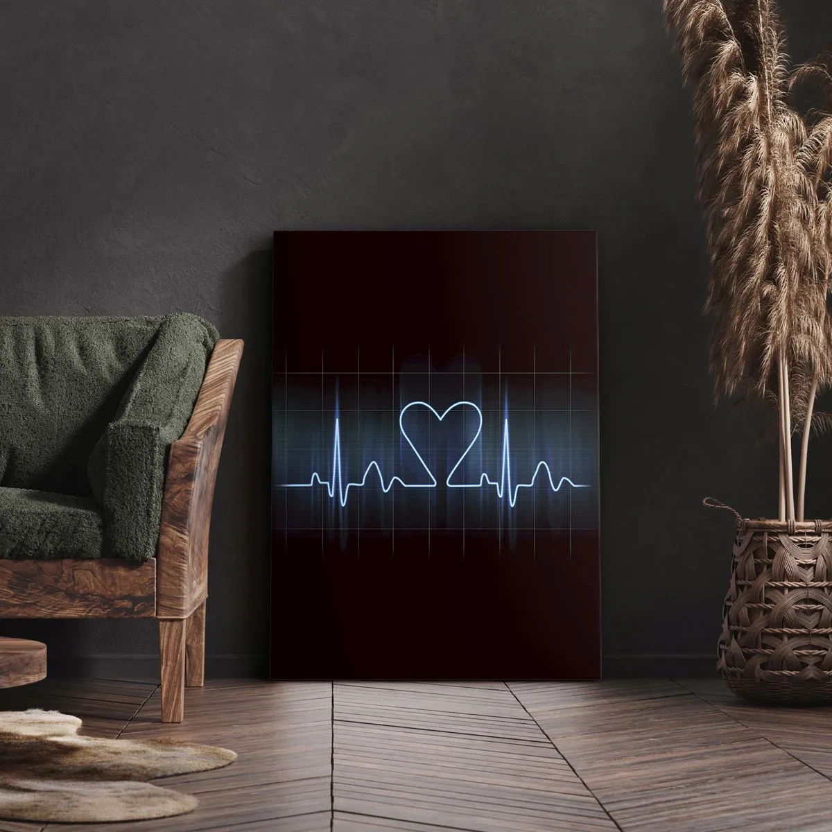 Obraz na plátně - V rytmu srdce - 65x120 cm