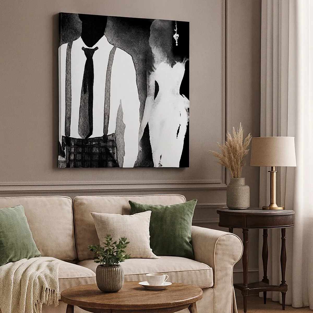 Obraz na plátně - Ve stylu noir - 30x30 cm