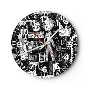 Nástěnné hodiny - Práva a radosti duševního mládí - 40x40 cm