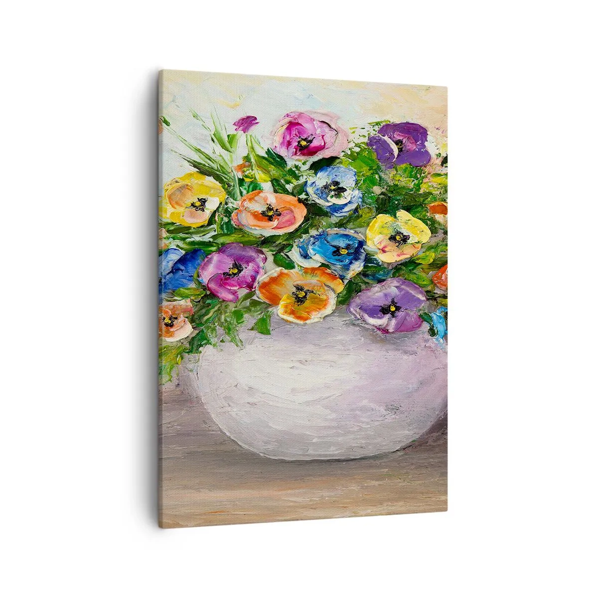 Obraz na plátně - Zátiší s bílou vázou - 50x70 cm