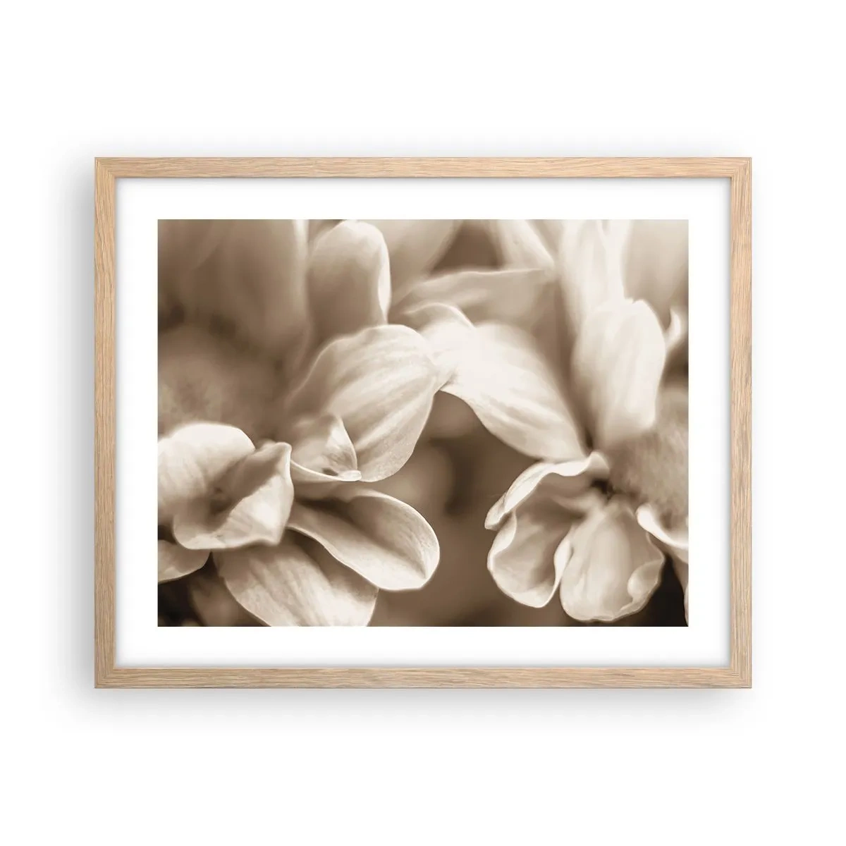 Plakát v rámu světlý dub - Něžné jako úsměv - 50x40 cm