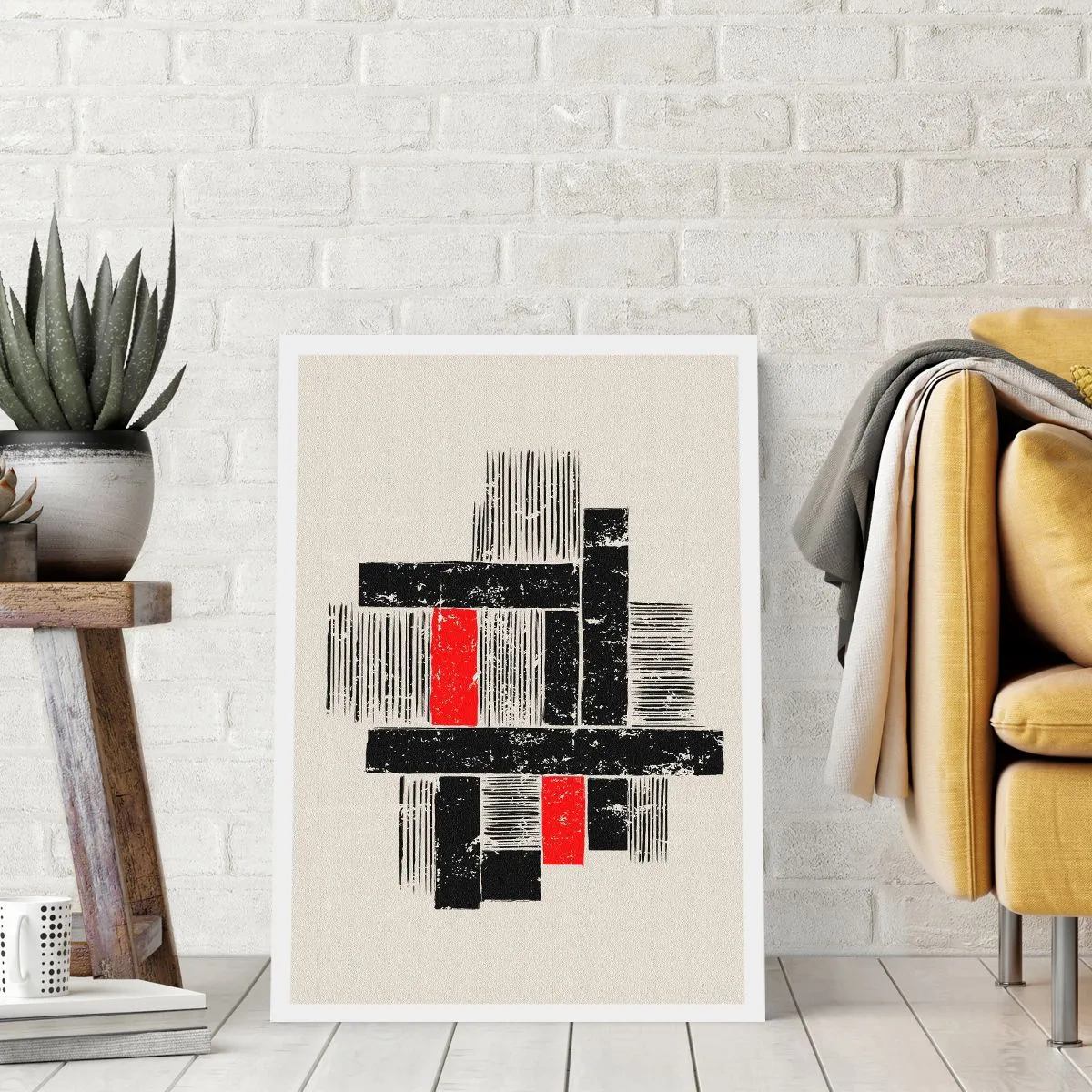 Plakát - Červené a černé - 50x70 cm
