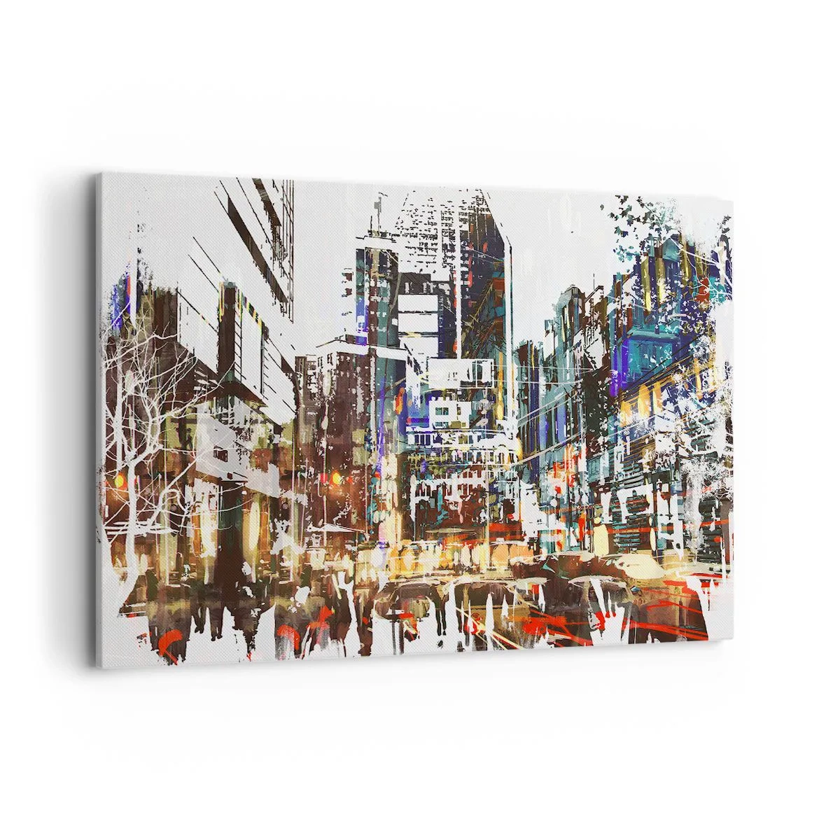 Obraz na plátně - Třpytivé město - 120x80 cm