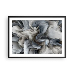 Plakát v černém rámu - Kámen a květ - 70x50 cm