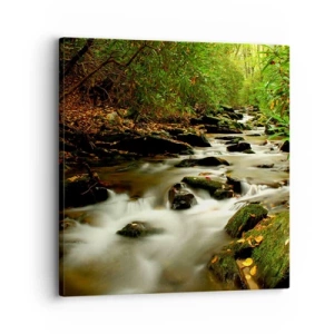 Obraz na plátně - Jako tekuté stříbro - 30x30 cm