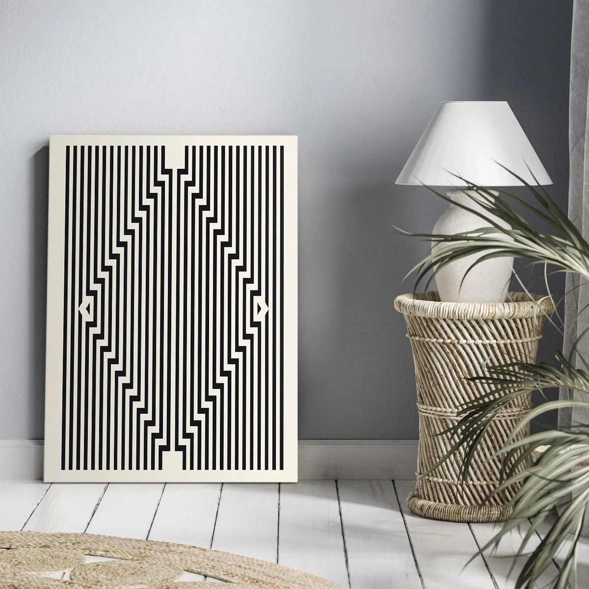 Obraz na plátně - Geometrická iluze - 65x120 cm