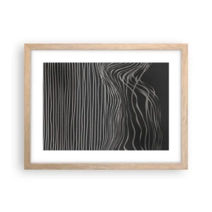 Plakát v rámu světlý dub - Rytmus a přízvuk - 40x30 cm