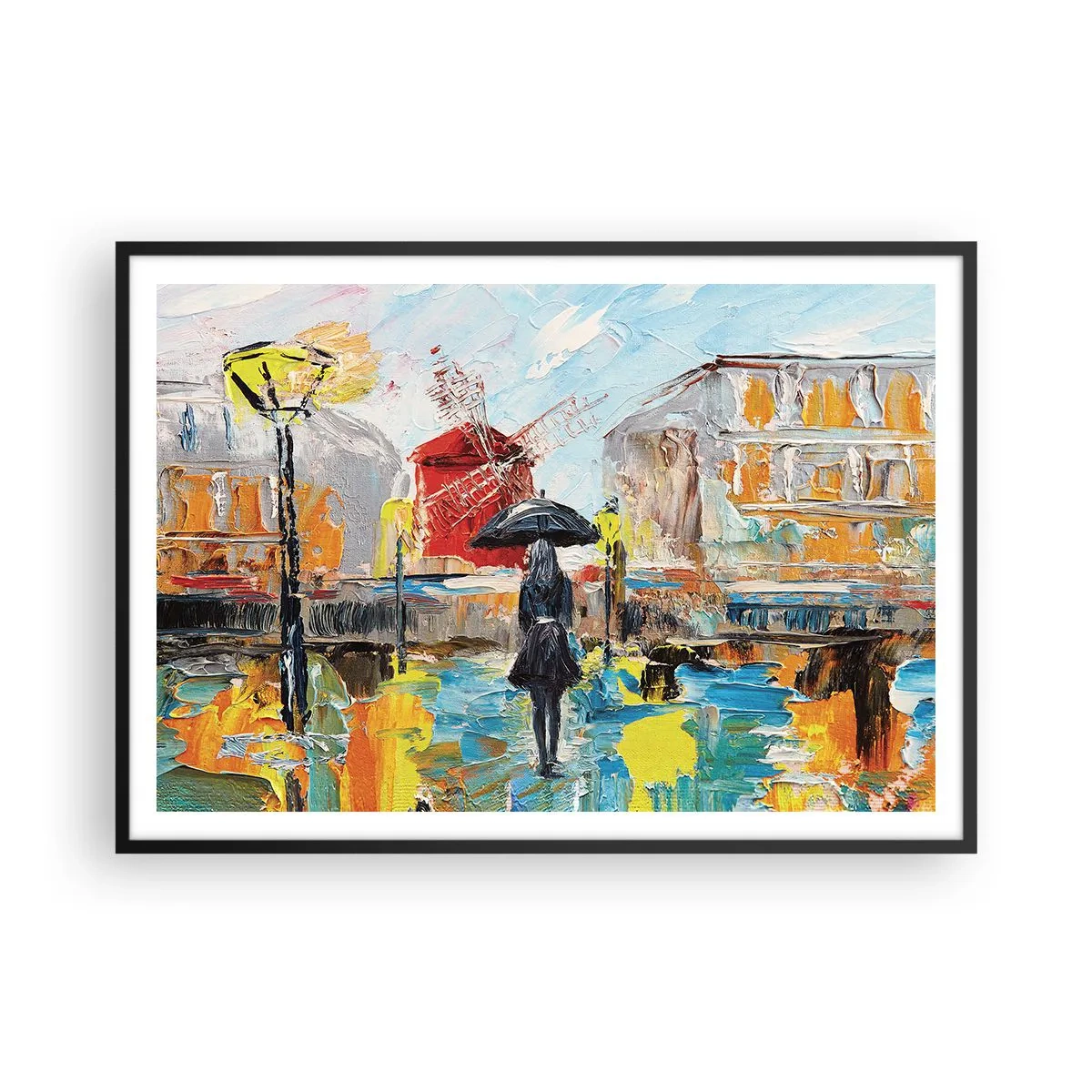 Plakát v černém rámu - Pařížské legendy - 100x70 cm
