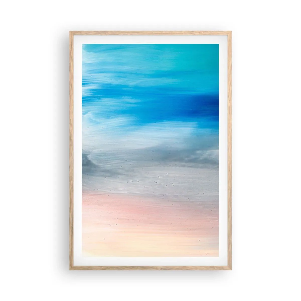 Plakát v rámu světlý dub - Živly: vzduch - 61x91 cm