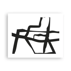 Plakát - Černobílá konstrukce - 50x40 cm