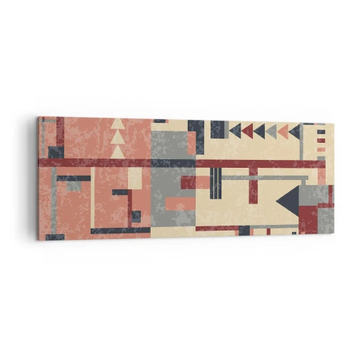 Obraz na plátně - Vodorovná a svislá kombinace - 140x50 cm