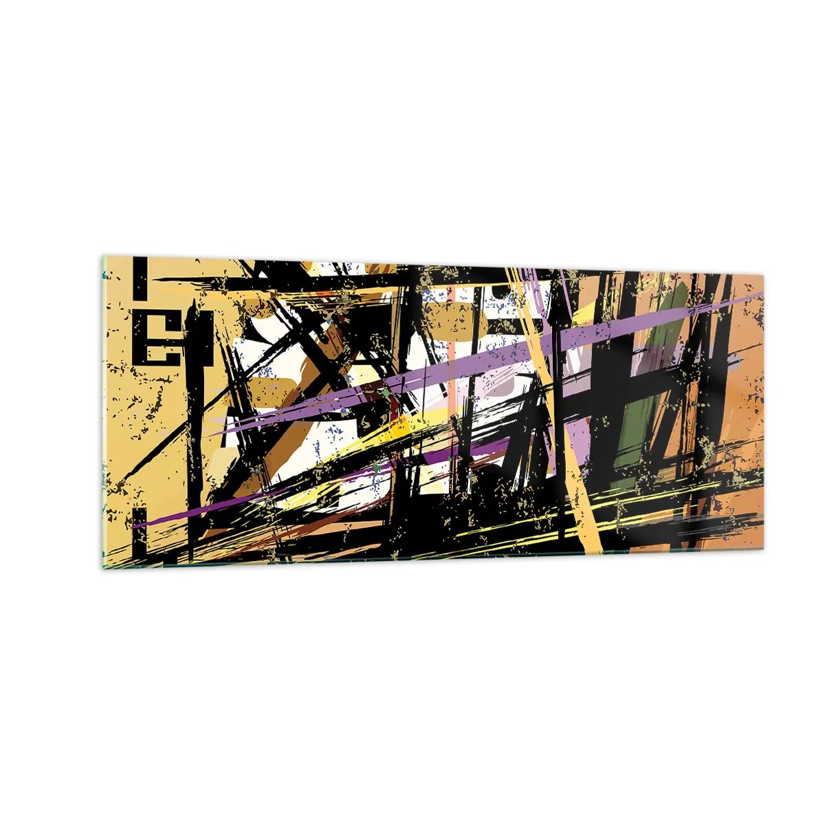 Obraz na skle - Ostrý řez - 100x40 cm