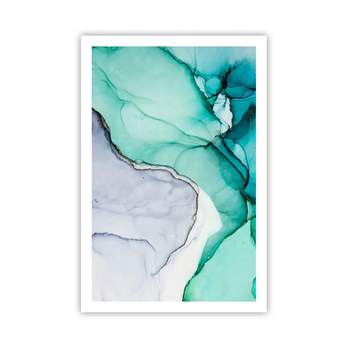 Plakát - Studie v tyrkysové - 61x91 cm