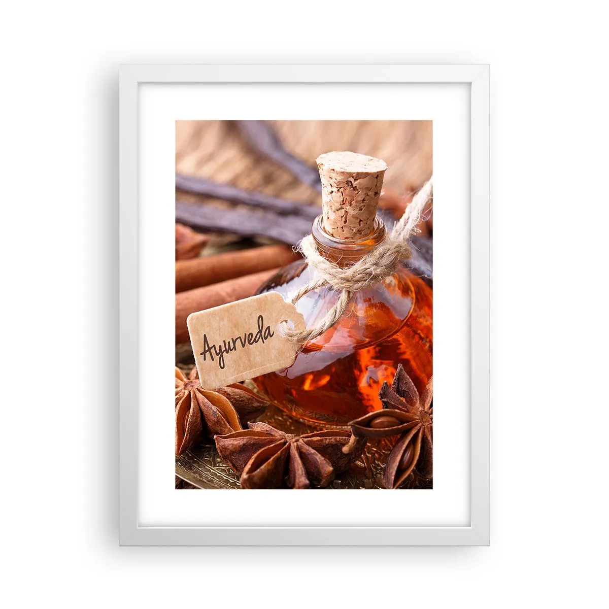 Plakát v bílém rámu - K jednotě těla a ducha - 30x40 cm